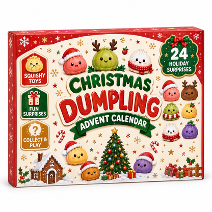 Christmas Dumpling Advent Calendar box, front view